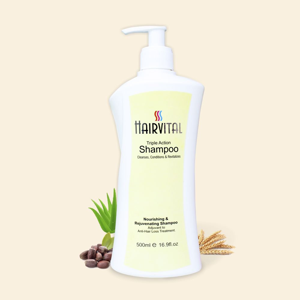 Salvia Hairvital,Dry Hair Pack of 1 Hairvital Triple Action Shampoo With Goodness of Aloe Vera Jojoba Oil and Vitamin-E Prevents Hair Fall, Promotes Hair Growth 500ml
